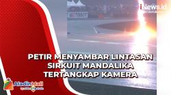 Ngeri! Penampakan Petir Menyambar Lintasan Sirkuit Mandalika