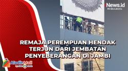 Heboh, Remaja Perempuan Hendak Lompat dari JPO di Jambi