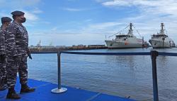 Penampakan 2 KRI Buatan Dalam Negeri Dilengkapi Meriam 40 Milimeter
