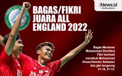 Infografis Bagas/Fikri Juara All England 2022 usai Kalahkan Ahsan/Hendra