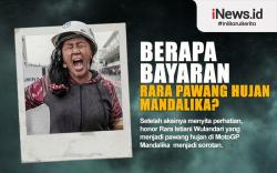 Infografis Bayaran Mbak Rara, Pawang Hujan MotoGP Mandalika yang Bikin Melongo