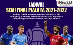 Infografis Jadwal Semifinal Piala FA: Liverpool Vs Manchester City