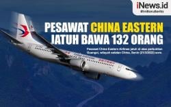 Infografis Pesawat China Eastern Jatuh Bawa 132 Orang