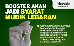 Infografis Vaksin Covid-19 Booster Akan Jadi Syarat Mudik