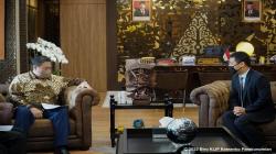 Bertemu Menteri Pembangunan Nasional Singapura, Menko Airlangga Bahas KIK Jateng