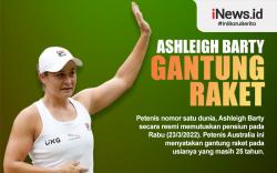 Infografis Petenis Nomor Satu Dunia Ashleigh Barty Pensiun Dini