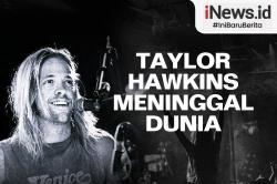 Infografis Drummer Foo Fighters Taylor Hawkins Meninggal, Musisi Rock Dunia Berduka