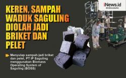 Keren, Sampah Waduk Saguling KBB Diolah Jadi Briket dan Pelet<