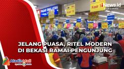 Jelang Puasa, Ritel Modern di Bekasi Ramai Pengunjung