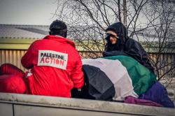 Para Aktivis Pro-Palestina Duduki Pabrik Drone Israel di Inggris