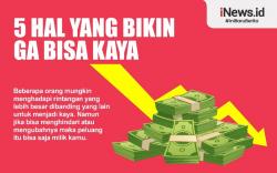 Infografis 5 Hal yang Bikin Ga Bisa Kaya