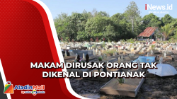 Makam Dirusak Orang Tak Dikenal di Pontianak