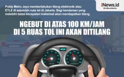 Infografis Mobil Ngebut Lebihi Batas Kecepatan di 7 Ruas Tol Akan Ditilang