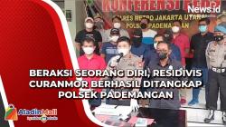 Beraksi Seorang Diri, Residivis Curanmor Berhasil Ditangkap Polsek Pademangan