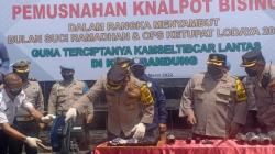 1.734 Knalpot Bising Dimusnahkan, Kapolrestabes Bandung: Mengganggu Kenyamanan dan Ketertiban<