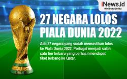 Infografis Daftar 27 Negara Lolos Piala Dunia 2022