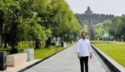Presiden Jokowi Cek Infrastruktur Pariwisata Candi Borobudur