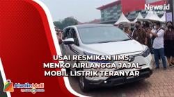 Usai Resmikan IIMS, Menko Airlangga Jajal Mobil Listrik Teranyar
