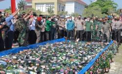 Sambut Ramadan, Polda Riau Musnahkan 39 Kg Sabu dan Ribuan Liter Miras