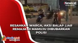 Resahkan Warga, Aksi Balap Liar Remaja di Mamuju Dibubarkan Polisi<