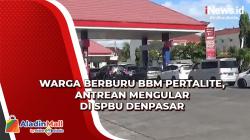 Warga Berburu BBM Pertalite, Antrean Mengular di SPBU Denpasar