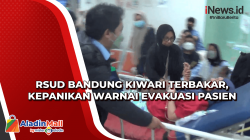 RSUD Bandung Kiwari Terbakar, Kepanikan Warnai Evakuasi Pasien<