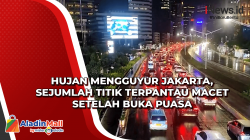 Hujan Mengguyur Jakarta, Sejumlah Titik Terpantau Macet Setelah Buka Puasa