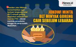 Infografis Jokowi Minta BLT Minyak Goreng Cair sebelum Lebaran<