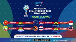 Link Live Streaming Piala AFF Futsal 2022 Hari Ini: Thailand Vs Malaysia