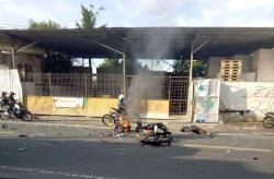 Tragis, Pengendara Tewas dan Motor Terbakar usai Bertabrakan di Jalan Wonosari