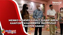 Bersama Wamenparekraf Angela, Menko Marves Luhut Sulap Area Kantor Yayasannya jadi Pusat Produk UMKM