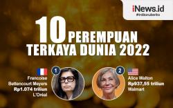 Infografis 10 Perempuan Terkaya Dunia 2022