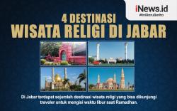 Infografis Empat Destinasi Wisata Religi di Jabar