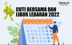 Infografis Libur dan Cuti Bersama Lebaran 2022