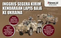 Infografis Inggris Bakal Kirim Kendaraan Lapis Baja ke Ukraina