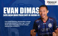 Infografis Evan Dimas Akan Main Pakai Hati di Arema FC