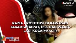 Razia Prostitusi di Kawasan Jakarta Barat, PSK dan Waria Lari Kocar-kacir