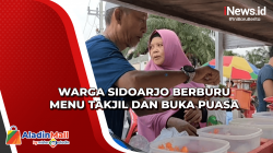 Warga Sidoarjo Berburu Menu Takjil dan Buka Puasa