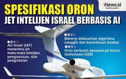 Infografis Spesifikasi Oron, Pesawat Intelijen Israel Berbasis Kecerdasan Buatan