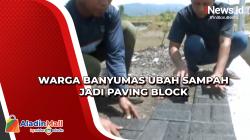 Warga Banyumas Ubah Sampah Jadi Paving Block