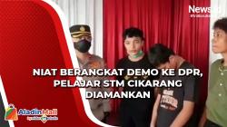 Niat Berangkat Demo ke DPR, Pelajar STM Cikarang Diamankan