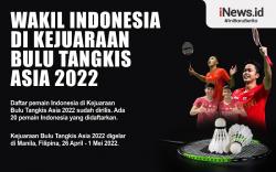 Infografis Wakil Indonesia di Kejuaraan Bulu Tangkis Asia 2022