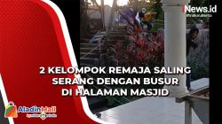 Nekat, 2 Kelompok Remaja Saling Serang dengan Busur di Halaman Masjid Kota Makassar