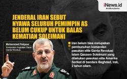 Infografis Jenderal Iran Sebut Nyawa Seluruh Pemimpin AS Belum Cukup untuk Balas Kematian Soleiman
