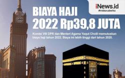 Infografis Biaya Haji 2022 Rp39,8 Juta