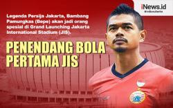 Infografis Bambang Pamungkas Penendang Bola Pertama di Grand Launching JIS