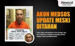 Infografis Akun Medsos Update meski Ditahan