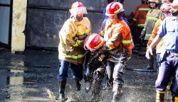 Kebakaran Gudang Penyimpanan Oli Bekas di Sidoarjo, 1 Petugas Damkar Terluka