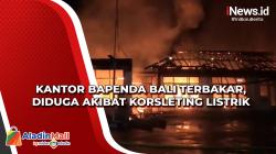 Kantor Bapenda Bali Terbakar, Diduga akibat Korsleting Listrik