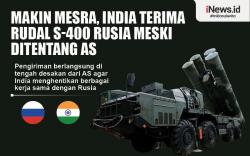 Infografis India Terima Kiriman Rudal S-400 dari Rusia, Abaikan Ancaman AS